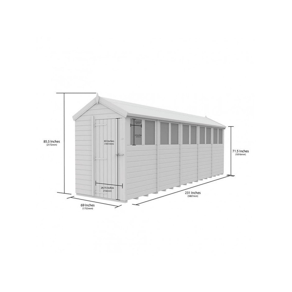 DIY Sheds – Composite Apex Shed – view 89