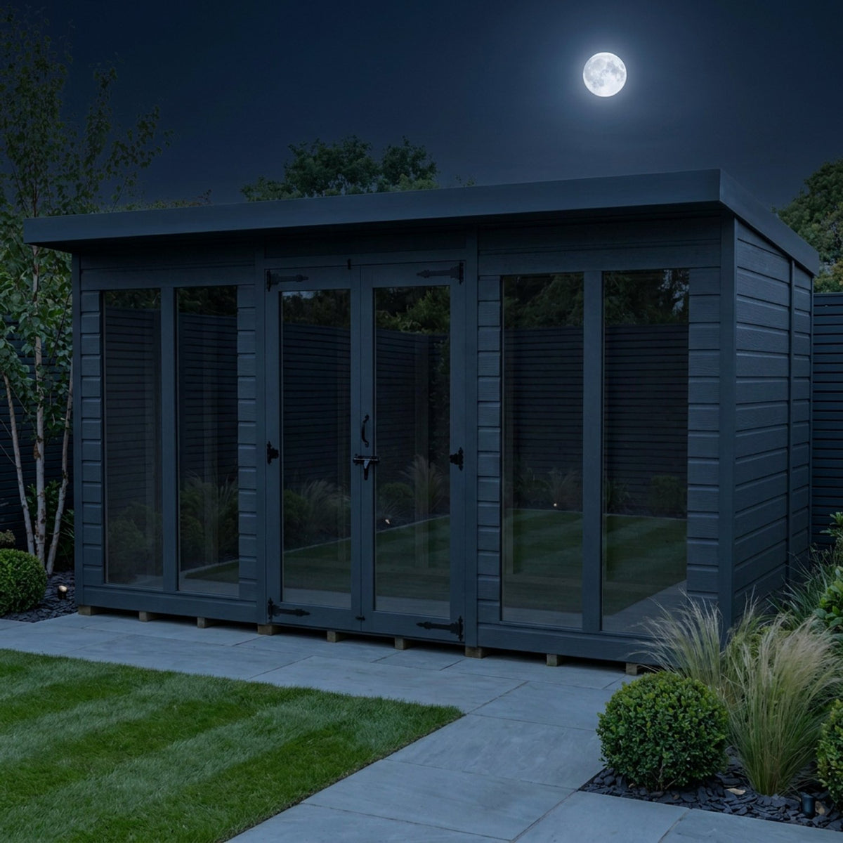 DIY Sheds – Composite Pent Full Height Summer House – view 26