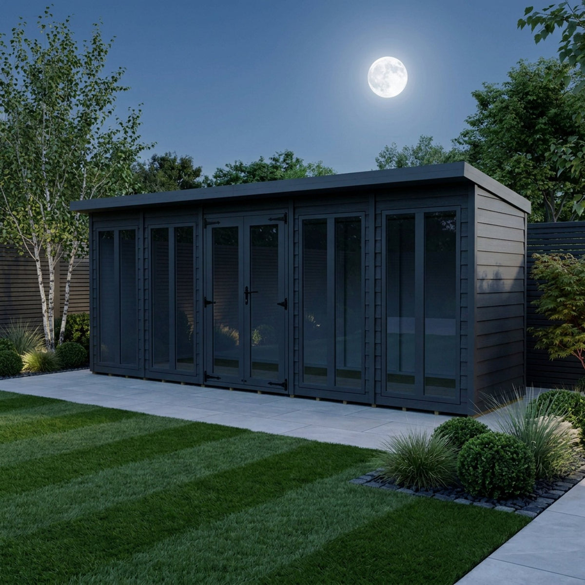 DIY Sheds – Composite Pent Full Height Summer House – view 72