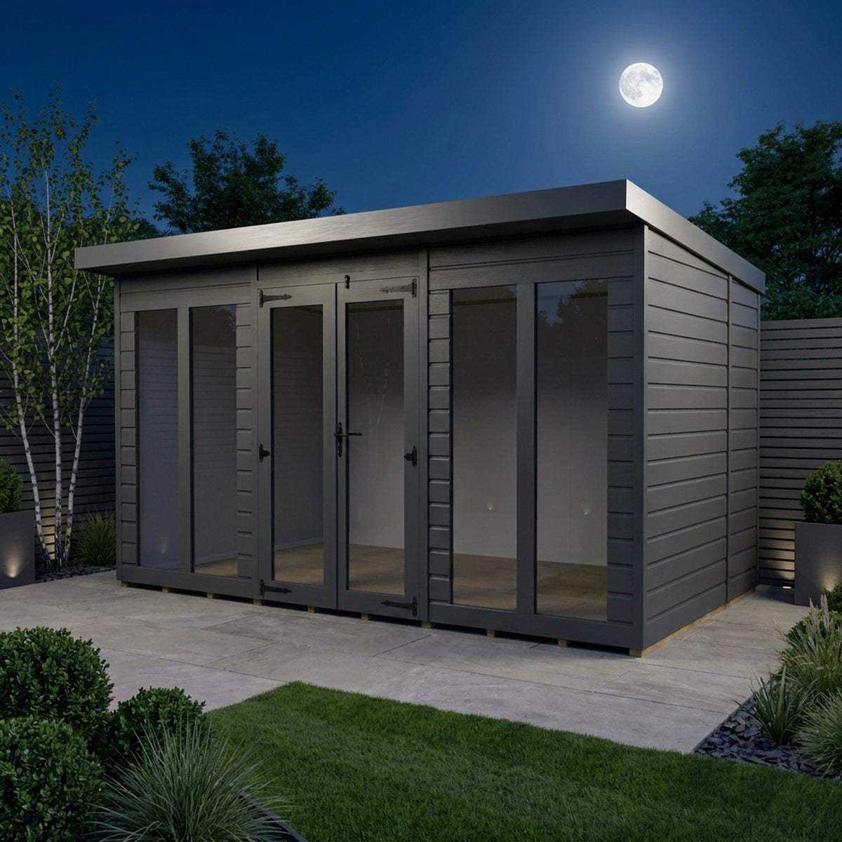 DIY Sheds – Composite Pent Full Height Summer House – view 25