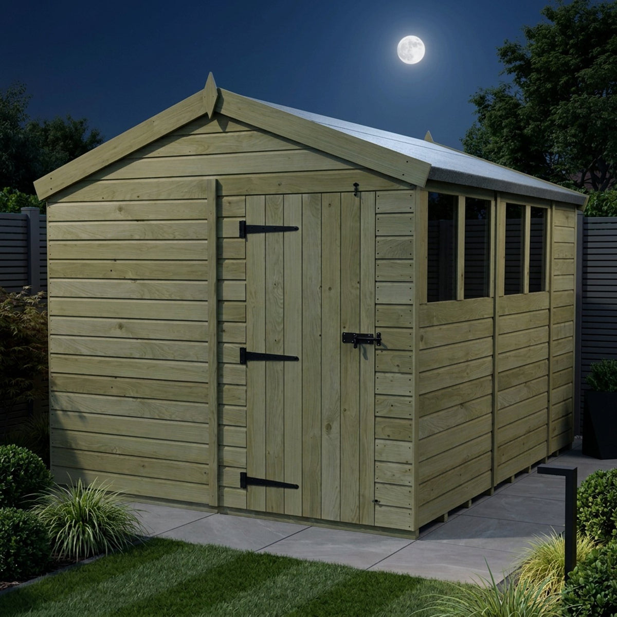 DIY Sheds – Apex Shed – Single Door – view 172