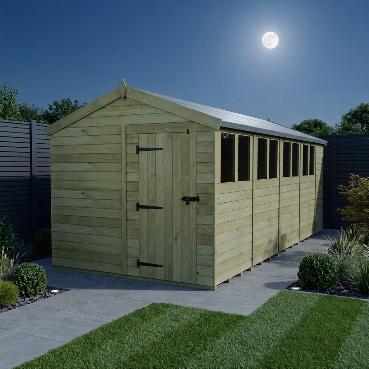 DIY Sheds – Apex Shed – Single Door – view 188
