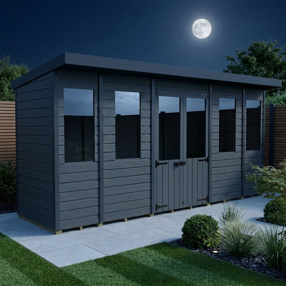 DIY Sheds – Composite Pent Summer House – view 11