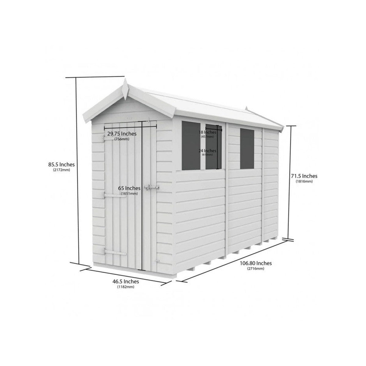 DIY Sheds – Composite Apex Shed – view 67