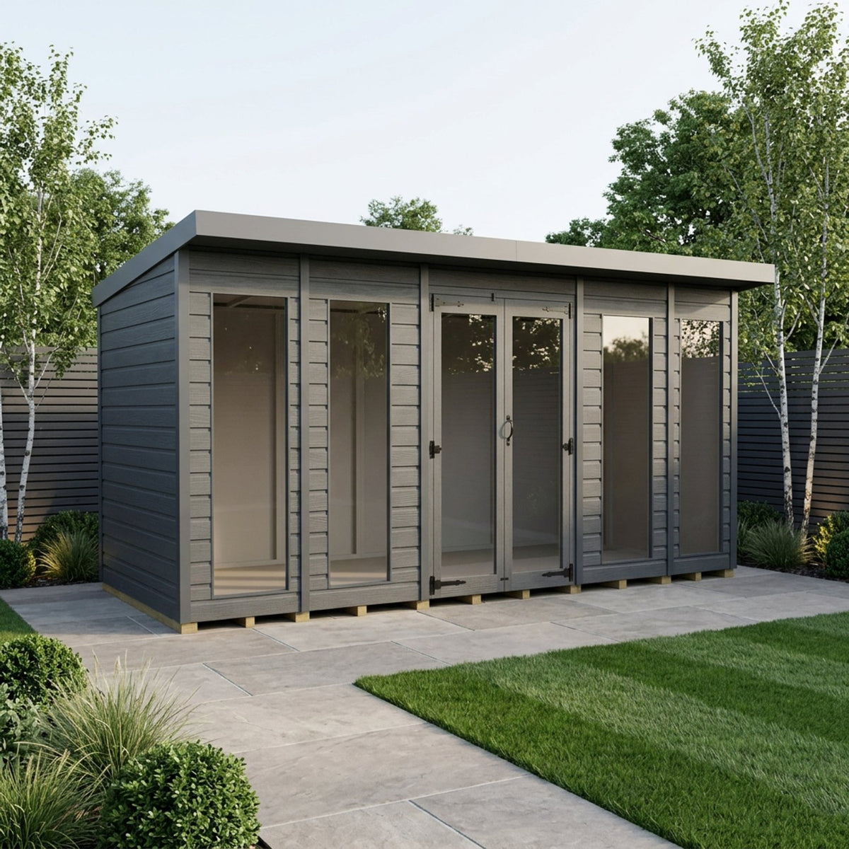 DIY Sheds – Composite Pent Full Height Summer House – view 29
