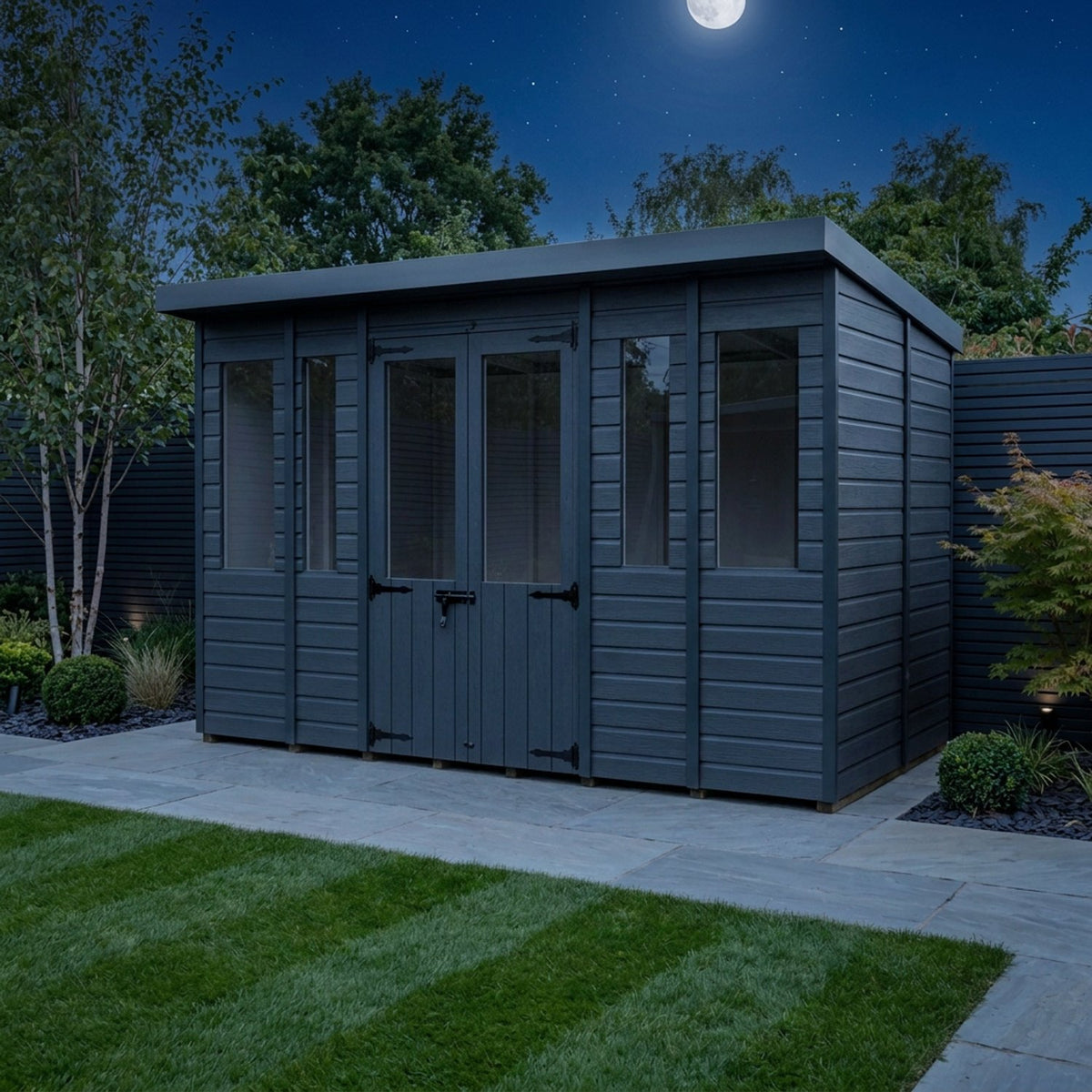 DIY Sheds – Composite Pent Summer House – view 14
