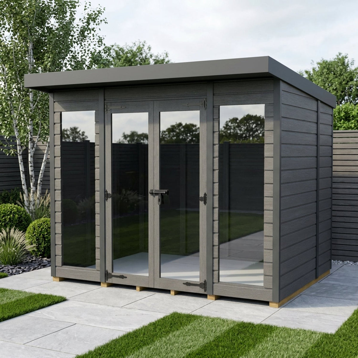 DIY Sheds – Composite Pent Full Height Summer House – view 97