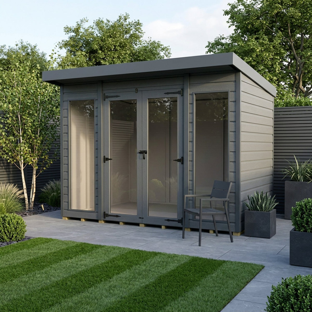 DIY Sheds – Composite Pent Full Height Summer House – view 93