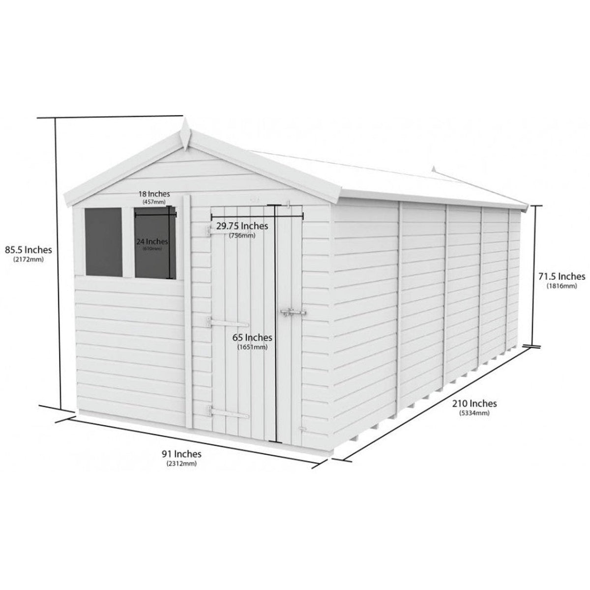 DIY Sheds – Composite Apex Shed – view 187