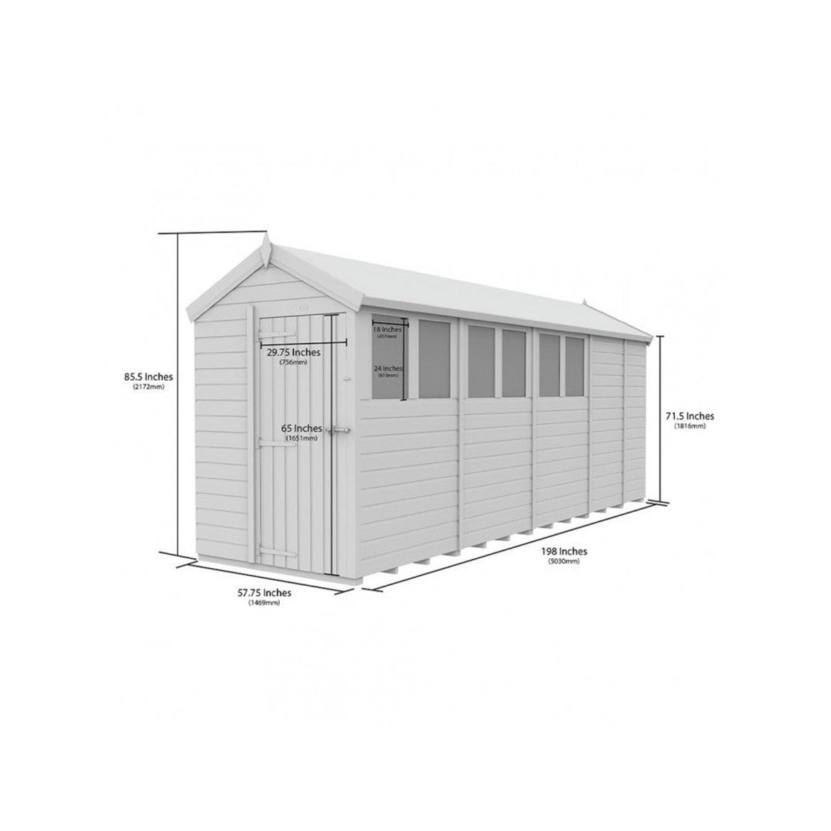 DIY Sheds – Composite Apex Shed – view 83
