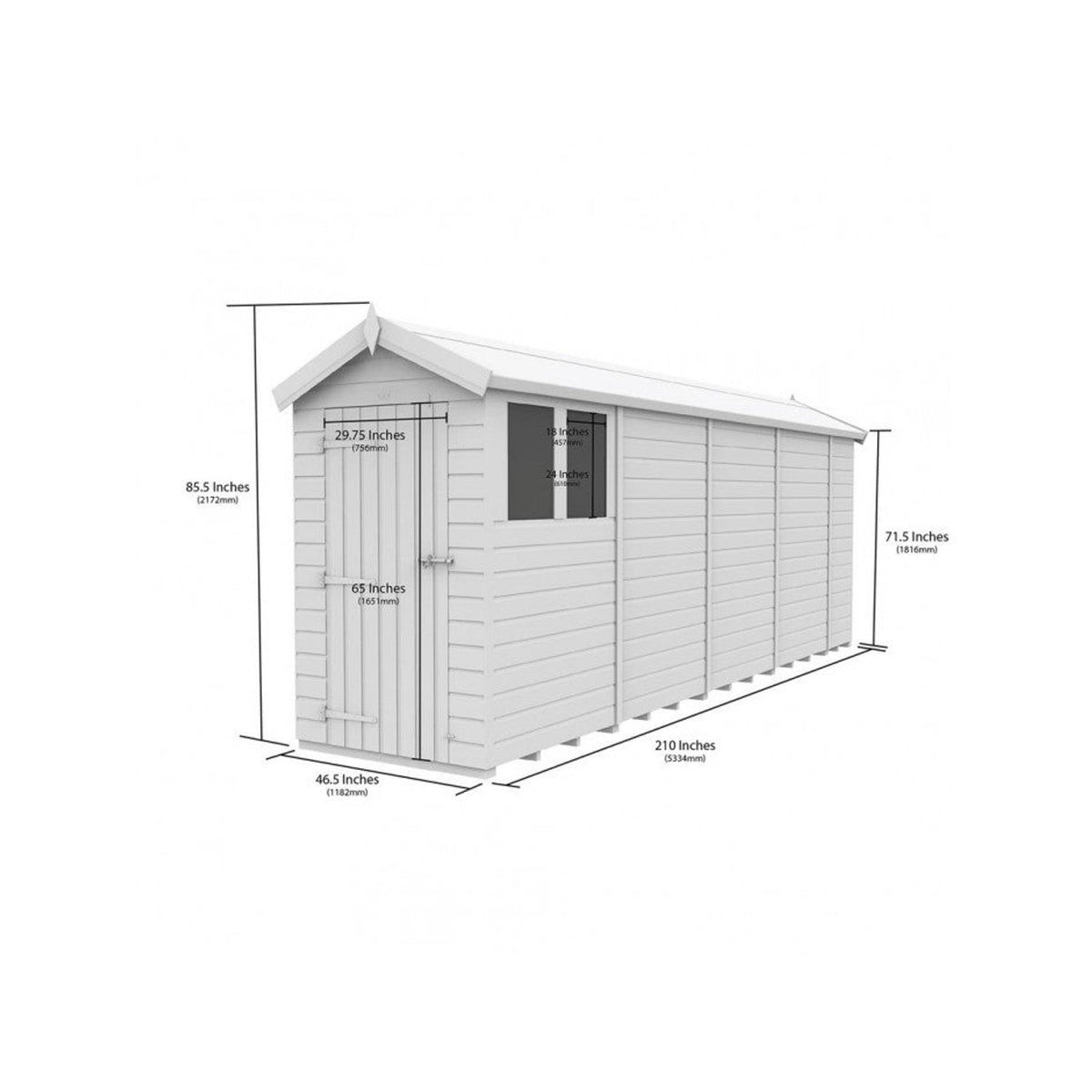 DIY Sheds – Composite Apex Shed – view 52