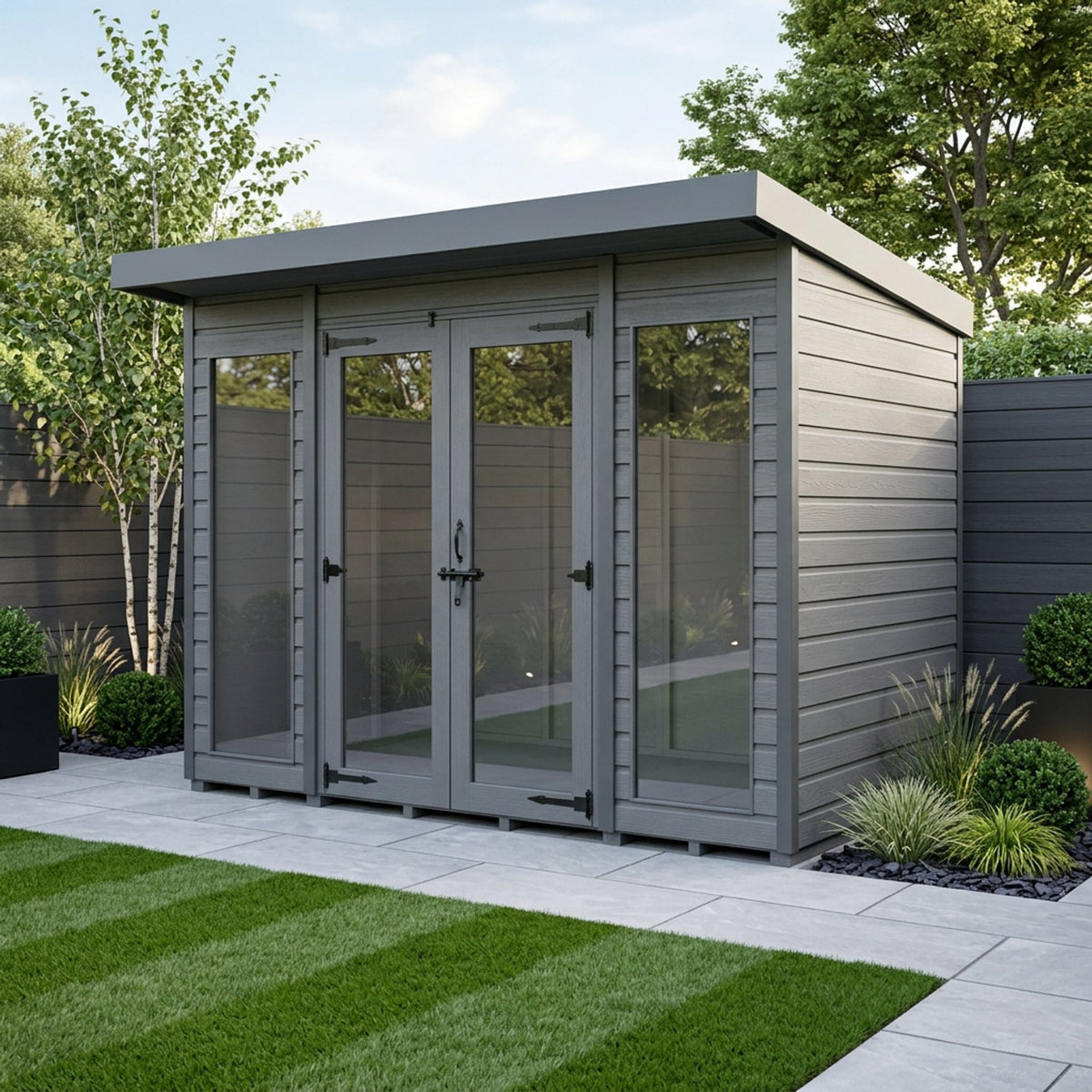 DIY Sheds – Composite Pent Full Height Summer House – view 100