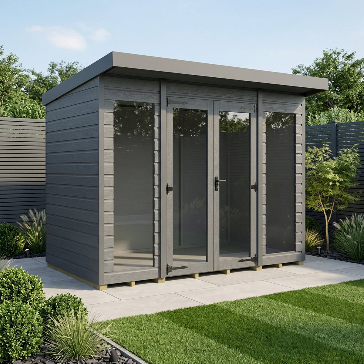 DIY Sheds – Composite Pent Full Height Summer House – view 112