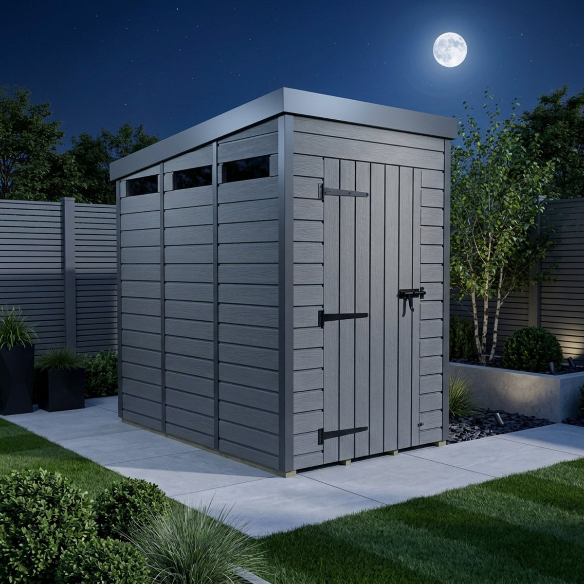 DIY Sheds – Composite Pent Security Shed – view 78