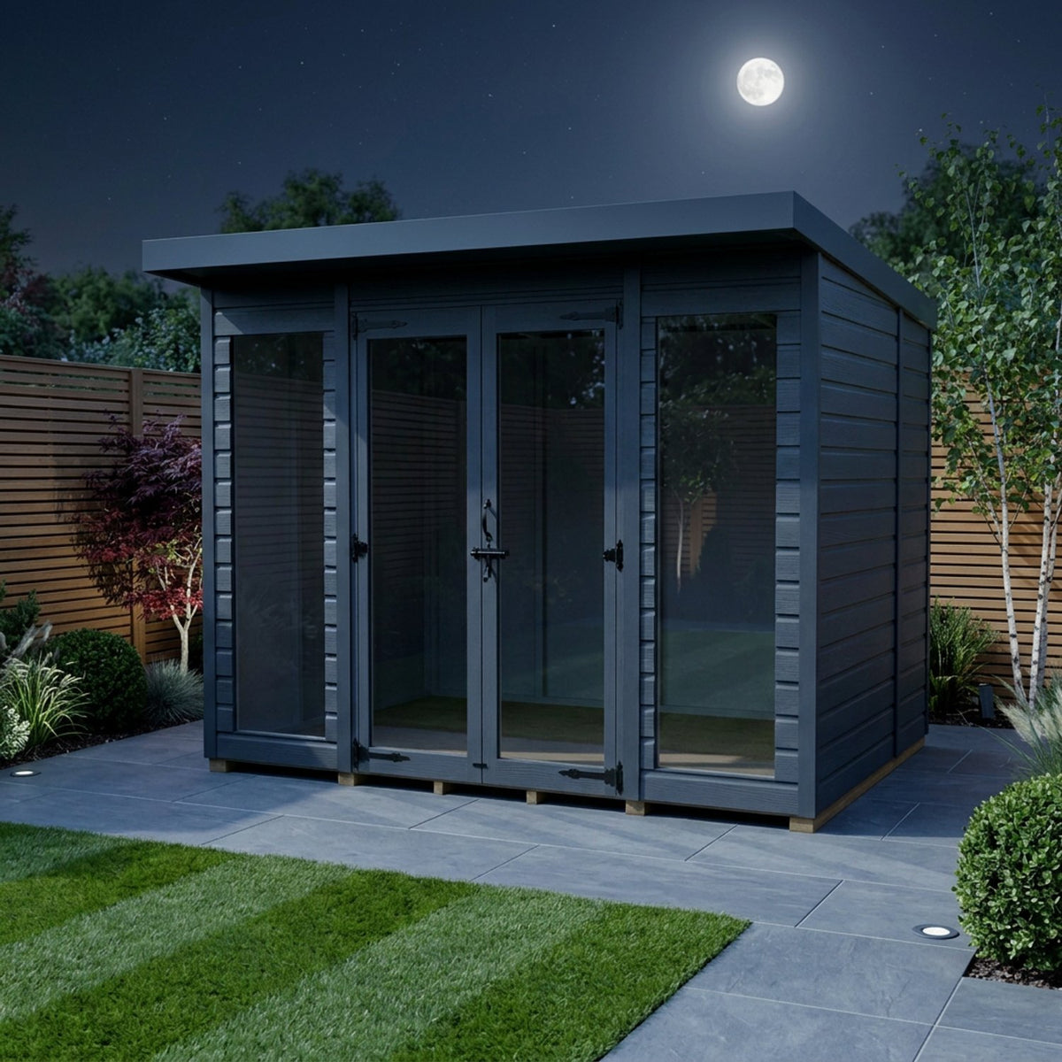 DIY Sheds – Composite Pent Full Height Summer House – view 88