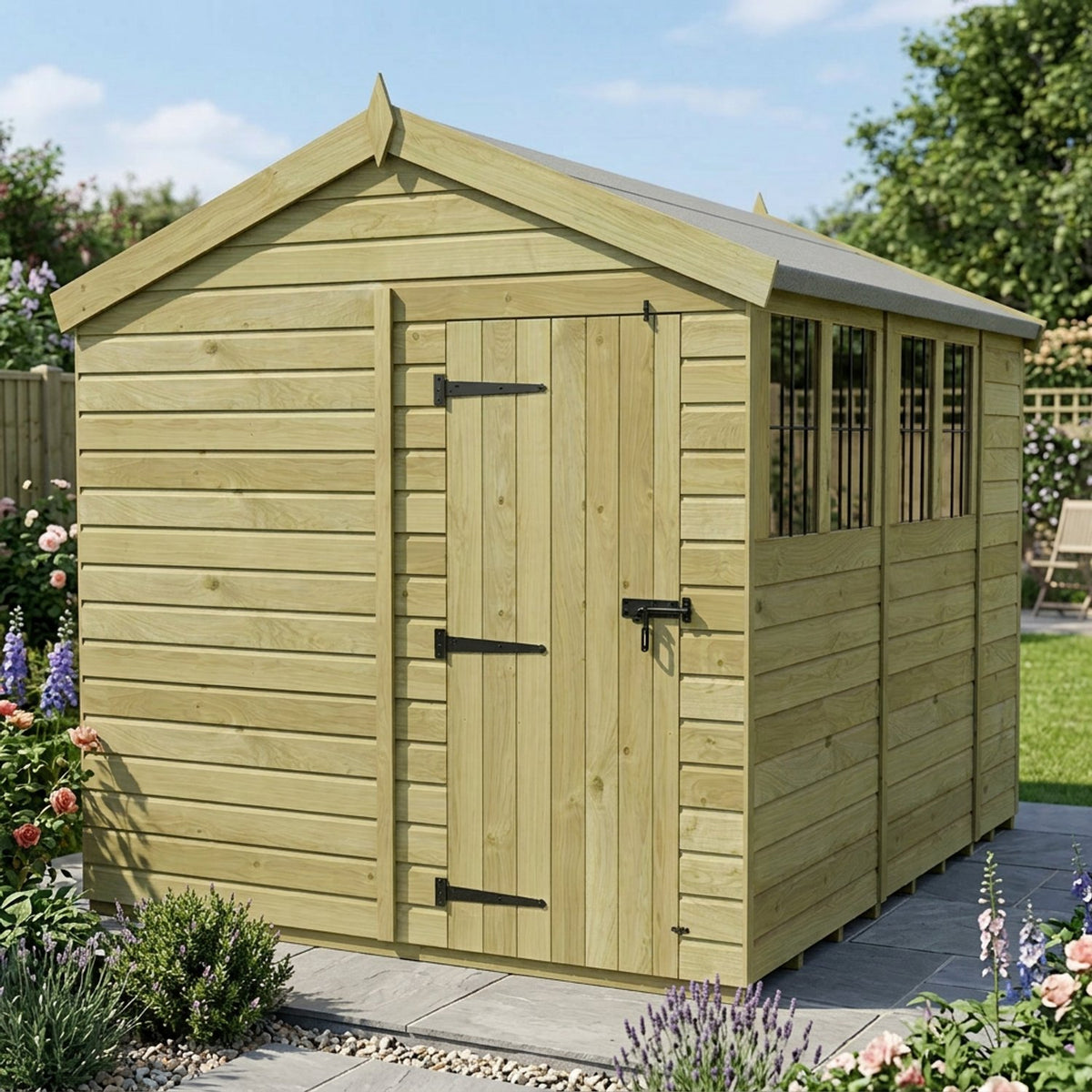 DIY Sheds – Apex Shed – Single Door – view 170