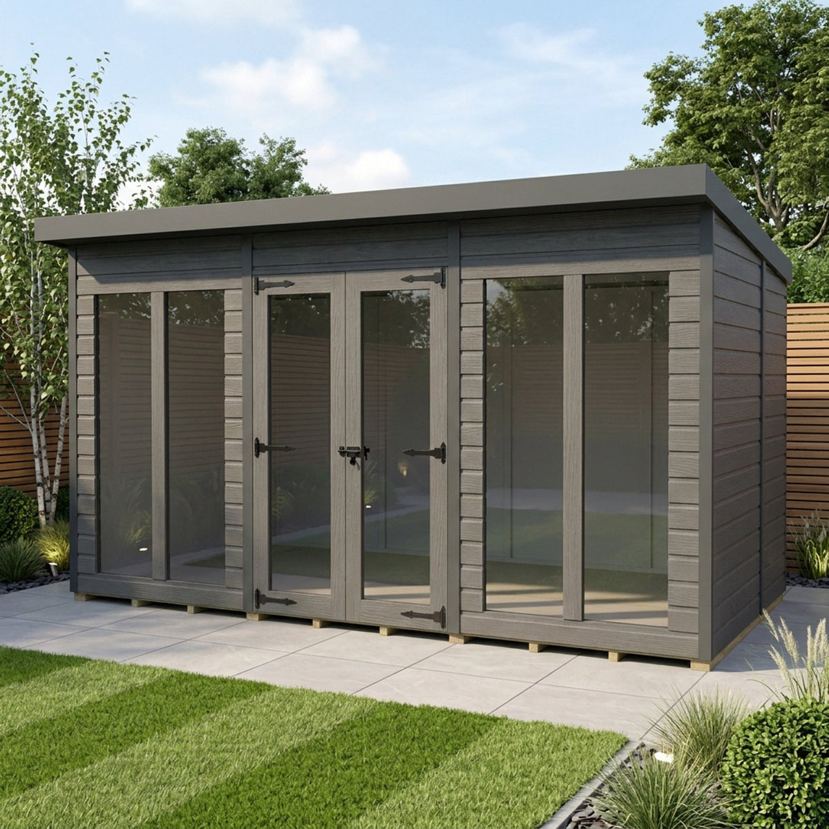 DIY Sheds – Composite Pent Full Height Summer House – view 13