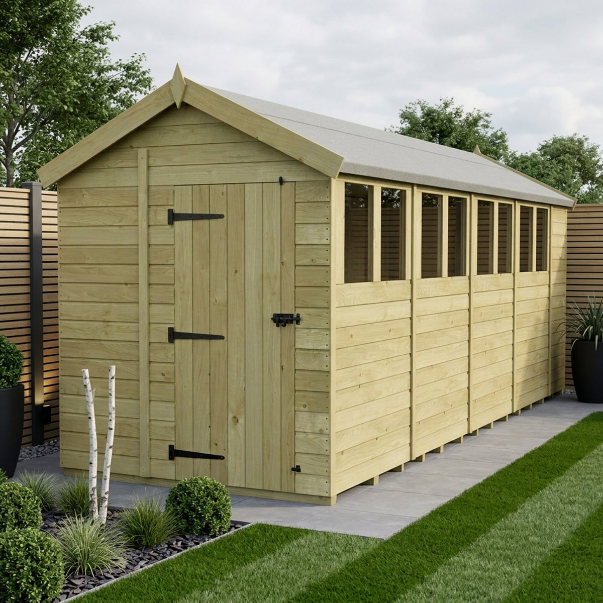 DIY Sheds – Apex Shed – Single Door – view 120