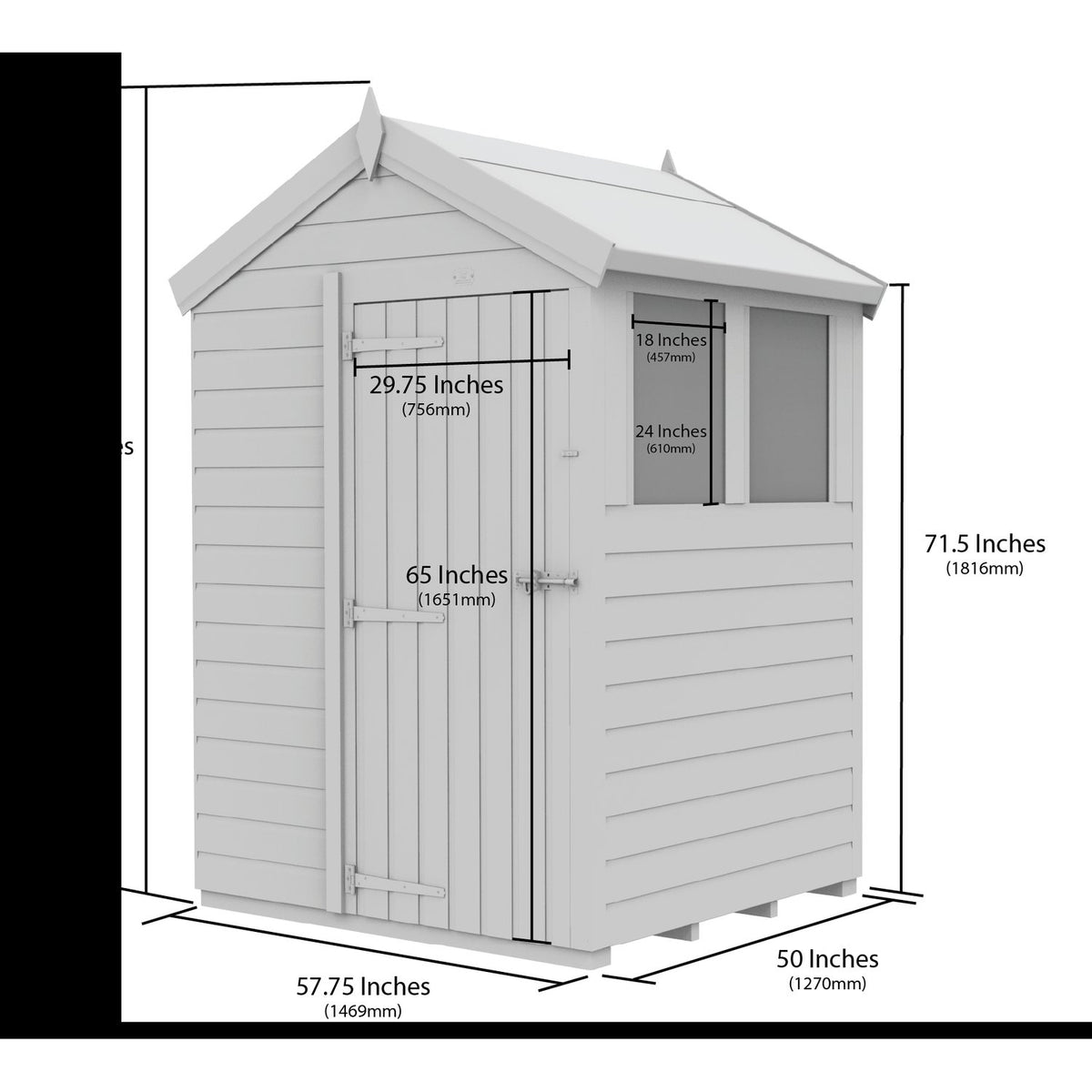 DIY Sheds – Composite Apex Shed – view 92
