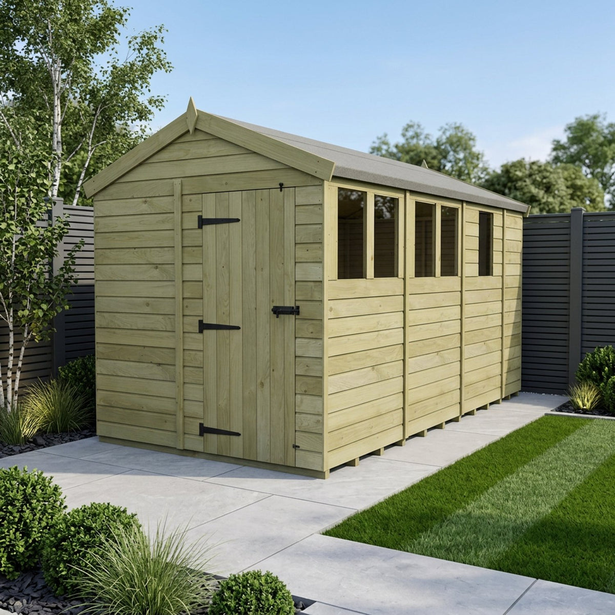DIY Sheds – Apex Shed – Single Door – view 176