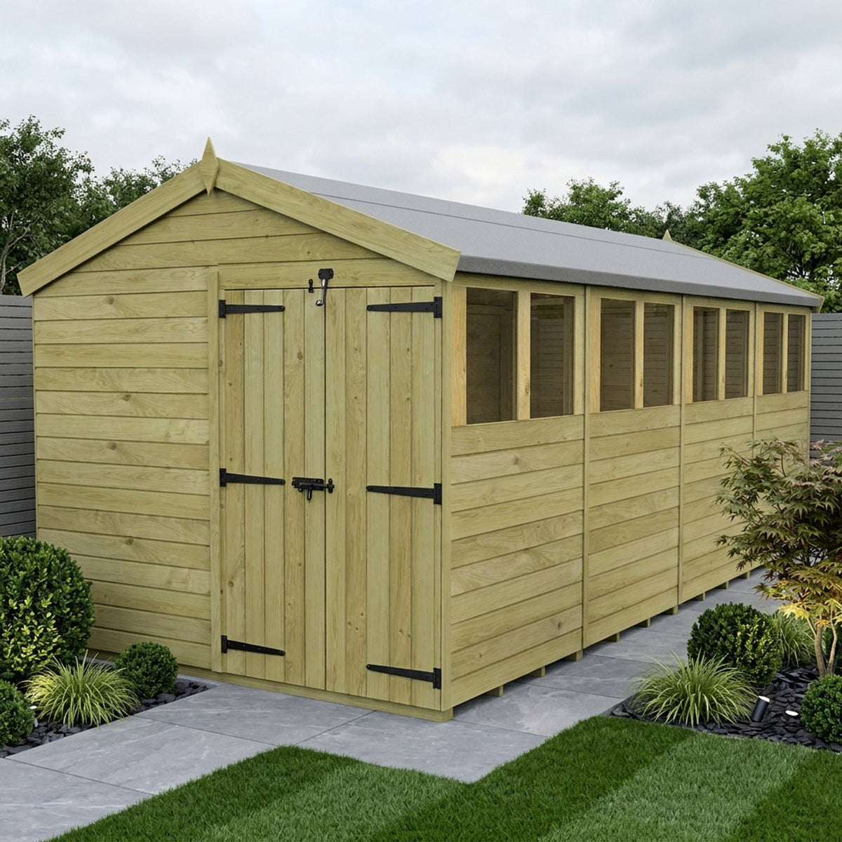 DIY Sheds – Apex Shed – Double Door – view 142