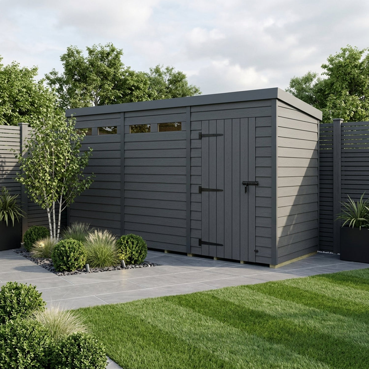 DIY Sheds – Composite Pent Security Shed – view 16