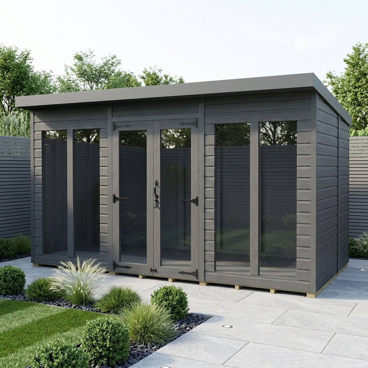 DIY Sheds – Composite Pent Full Height Summer House – view 28