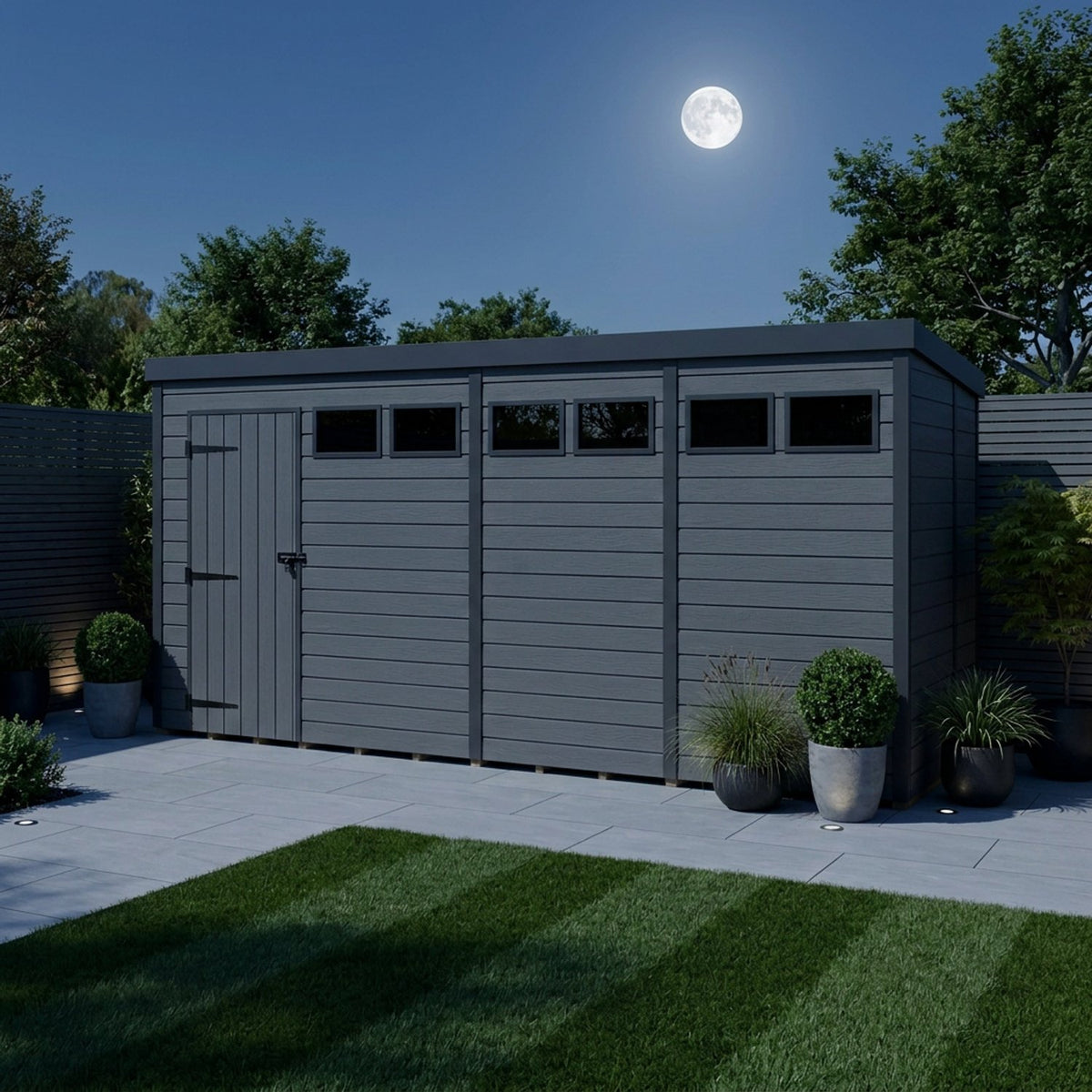 DIY Sheds – Composite Pent Security Shed – view 45