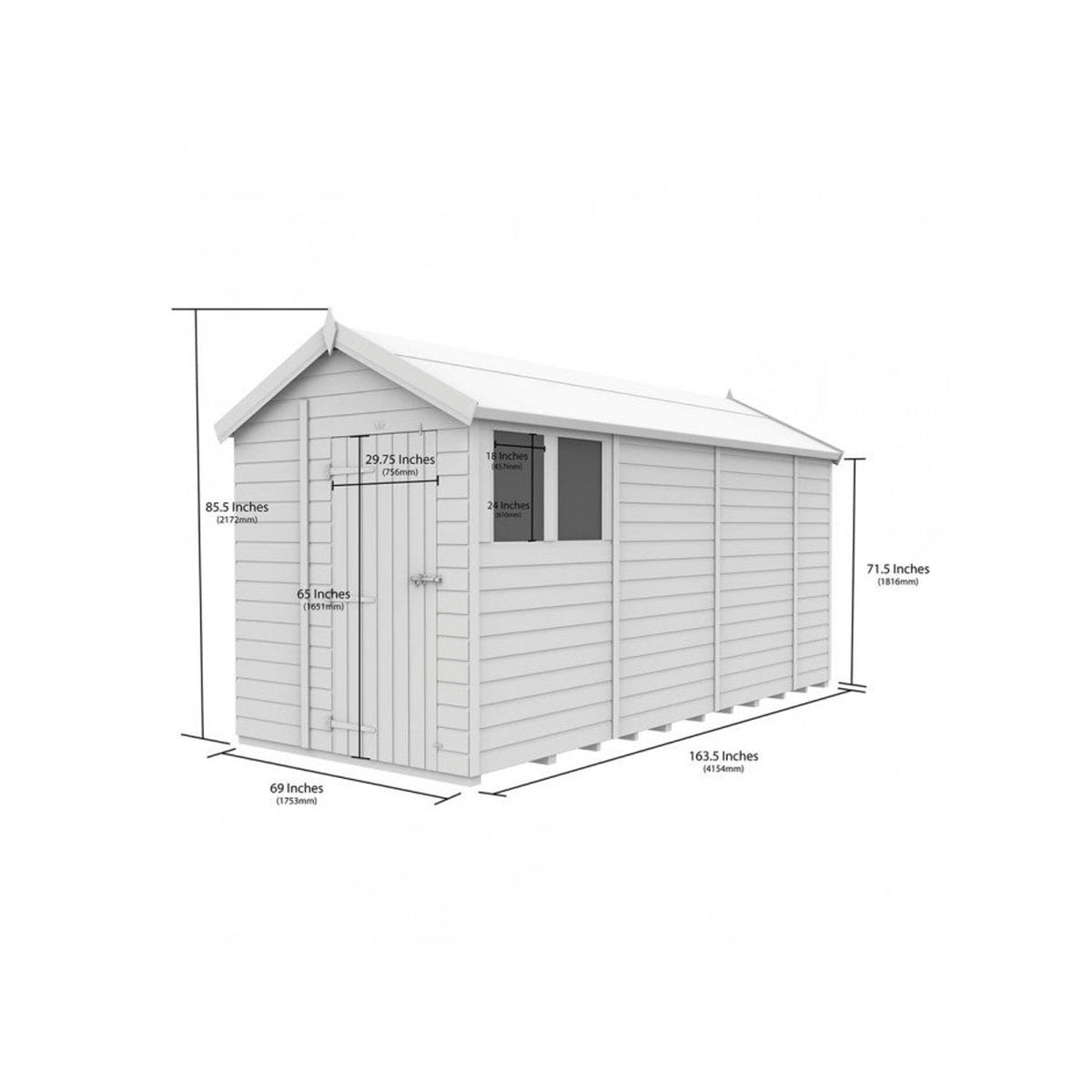 DIY Sheds – Composite Apex Shed – view 111