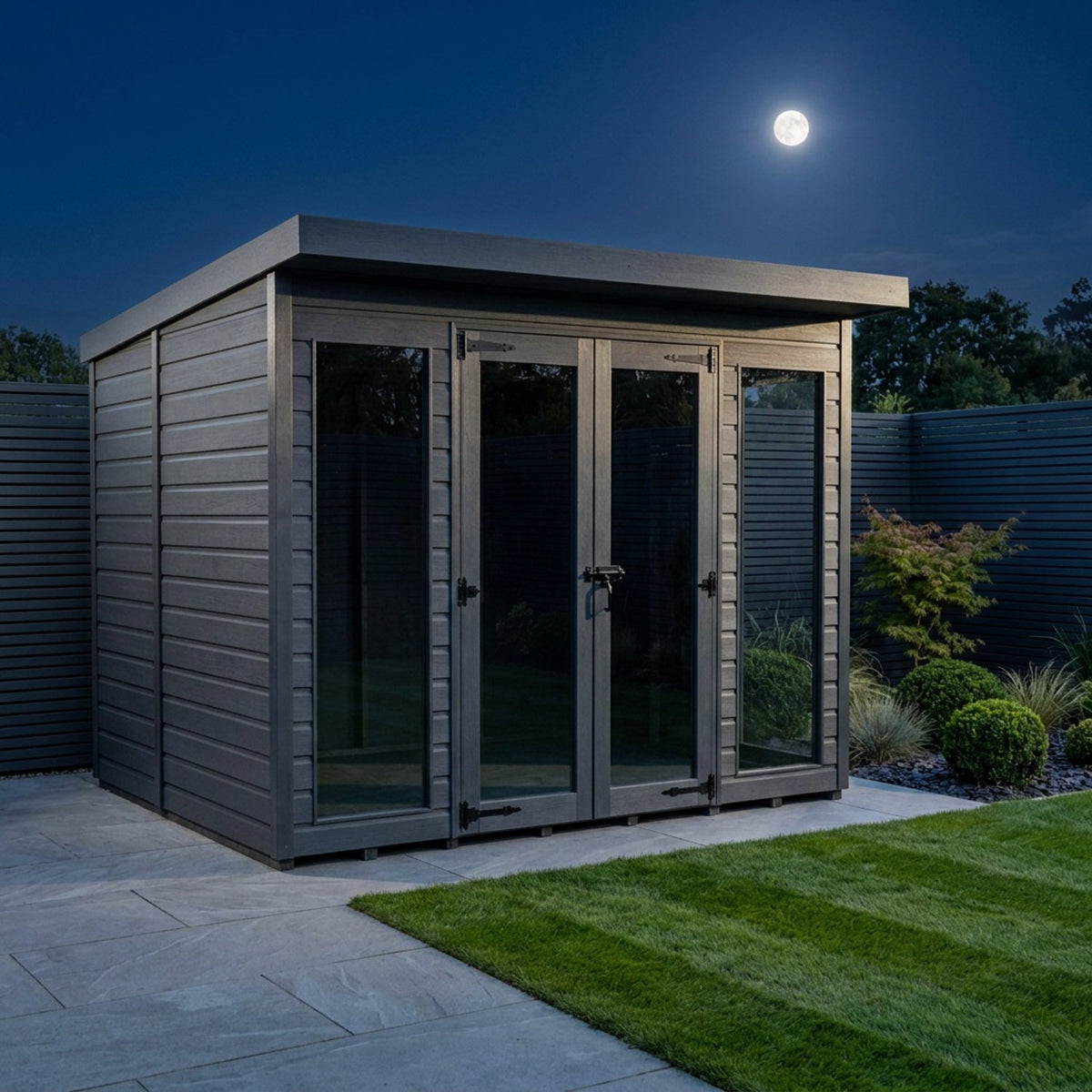 DIY Sheds – Composite Pent Full Height Summer House – view 101
