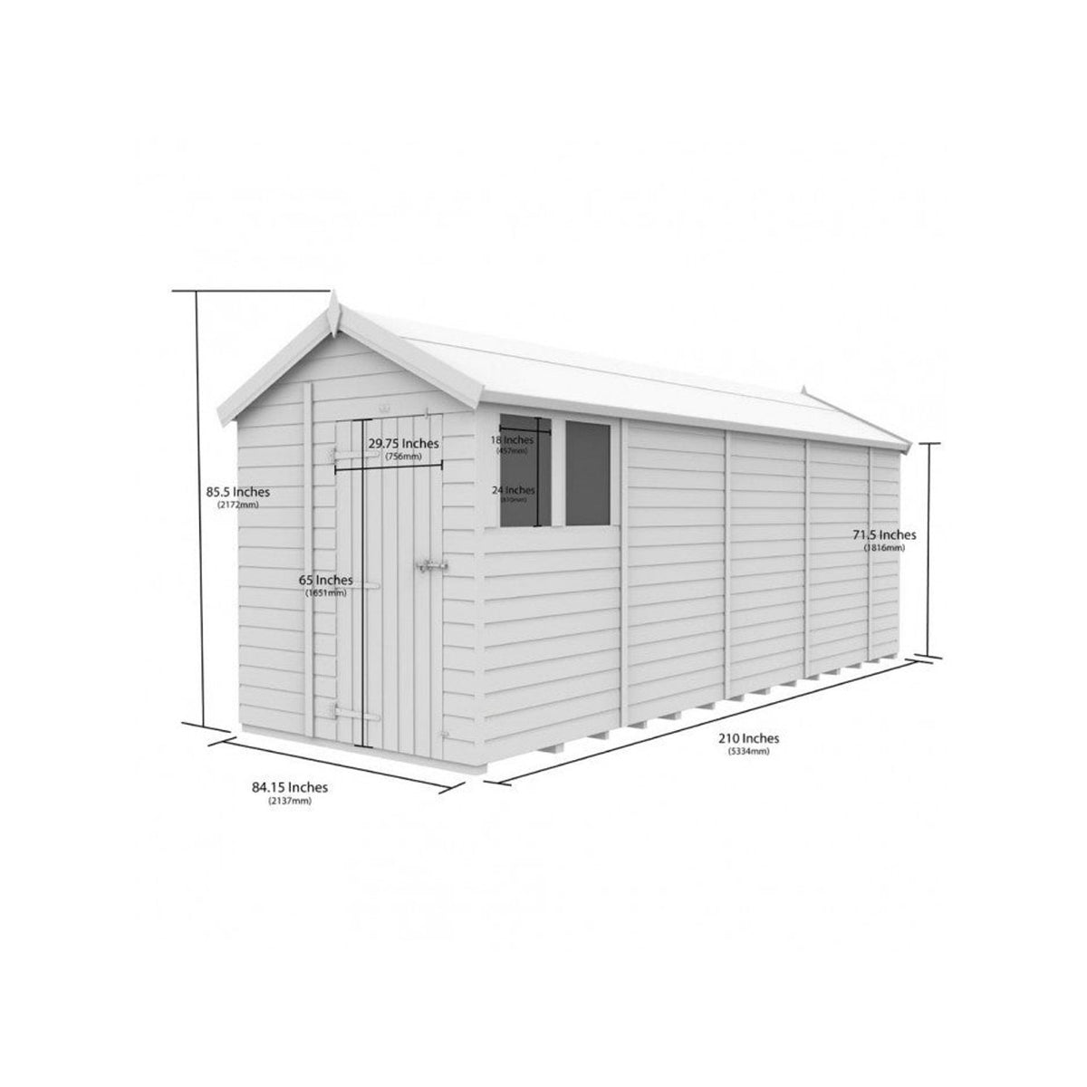 DIY Sheds – Composite Apex Shed – view 153
