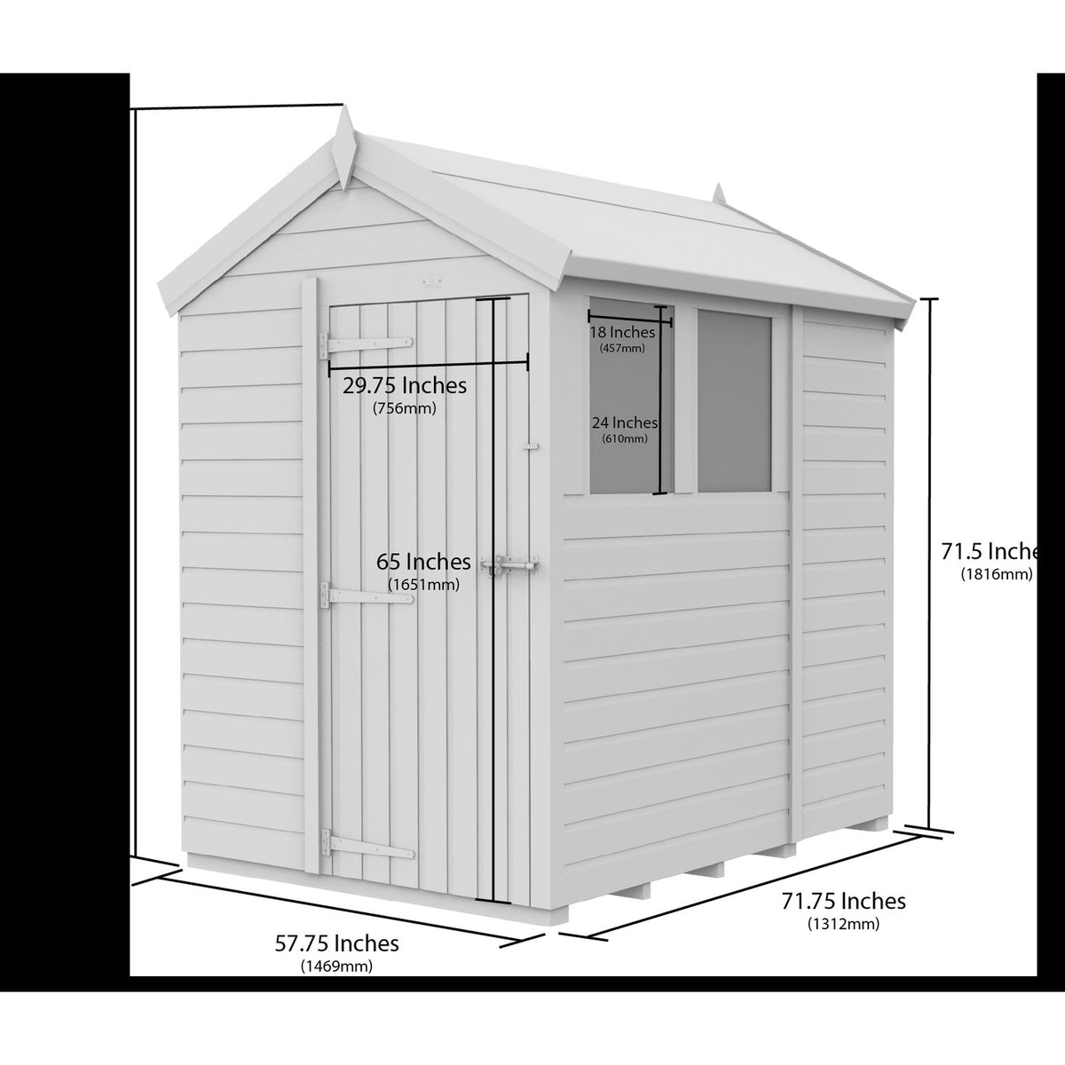 DIY Sheds – Composite Apex Shed – view 95