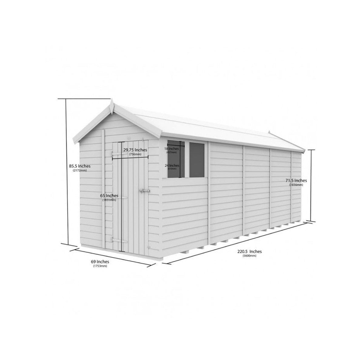 DIY Sheds – Composite Apex Shed – view 121