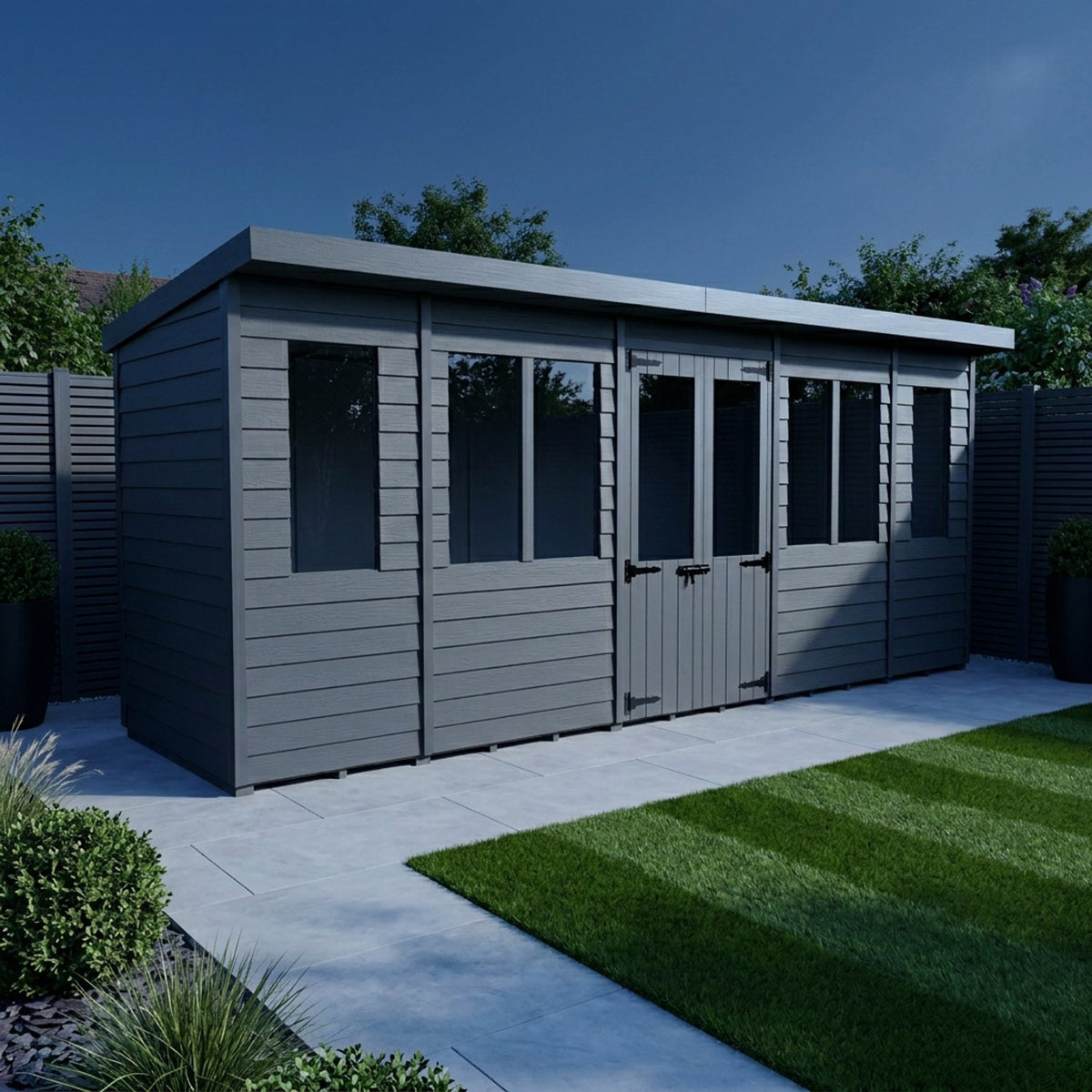 DIY Sheds – Composite Pent Summer House – view 21