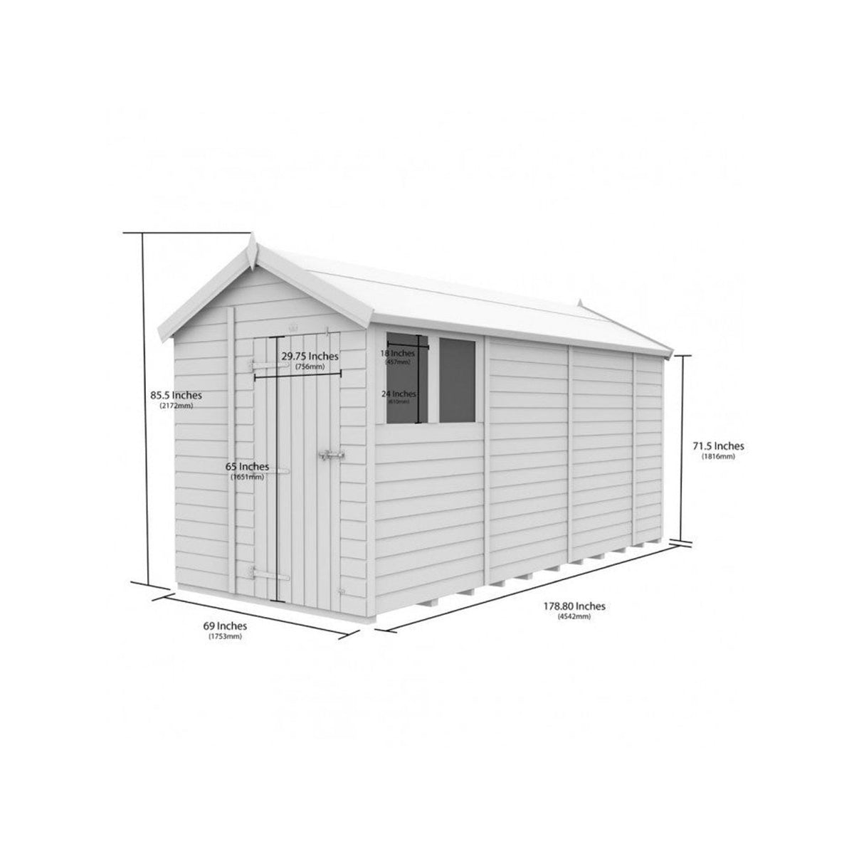 DIY Sheds – Composite Apex Shed – view 114