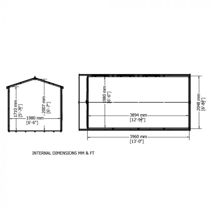Shire Westminster summerhouse – floor plan
