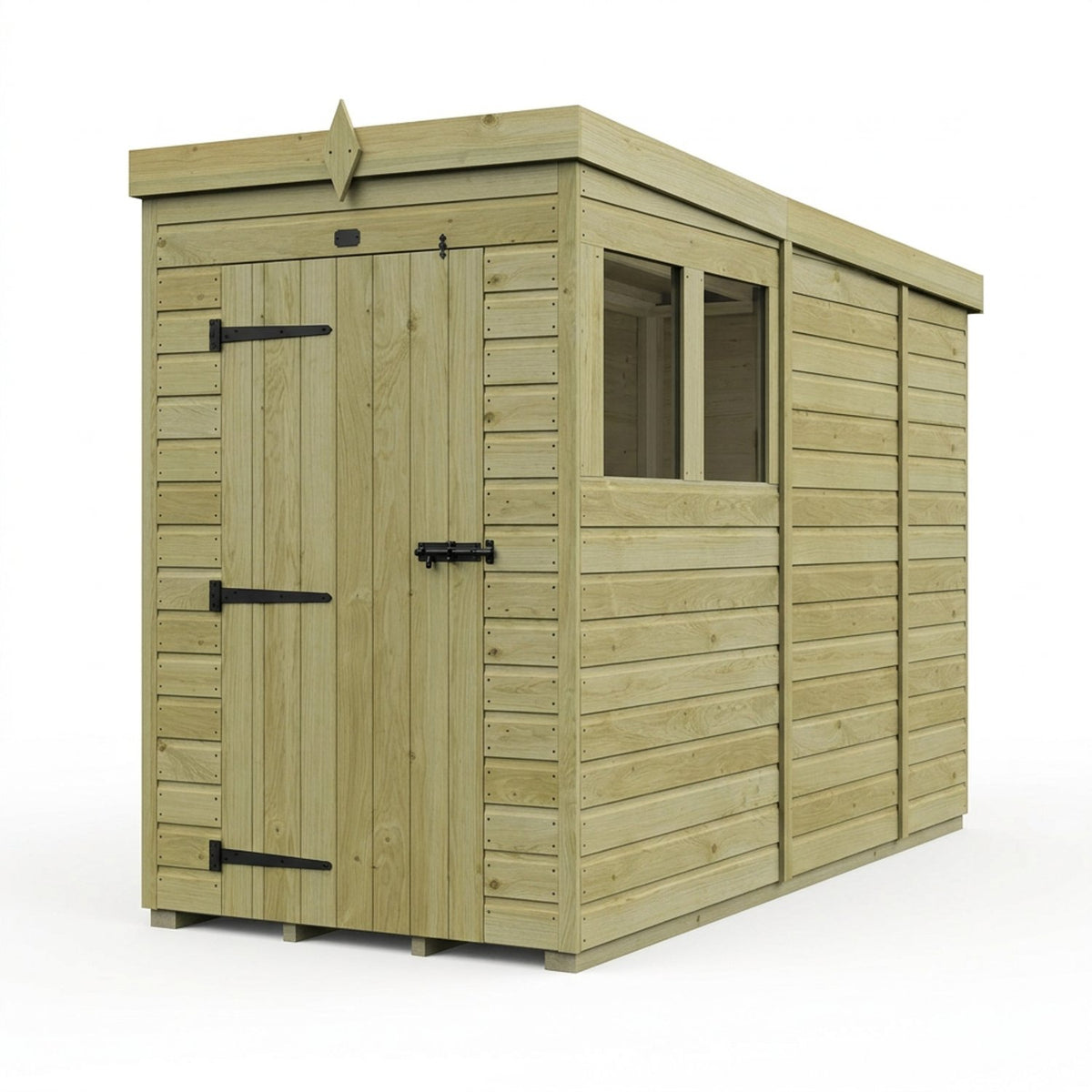 DIY Sheds – Pent Shed – Single Door – view 168