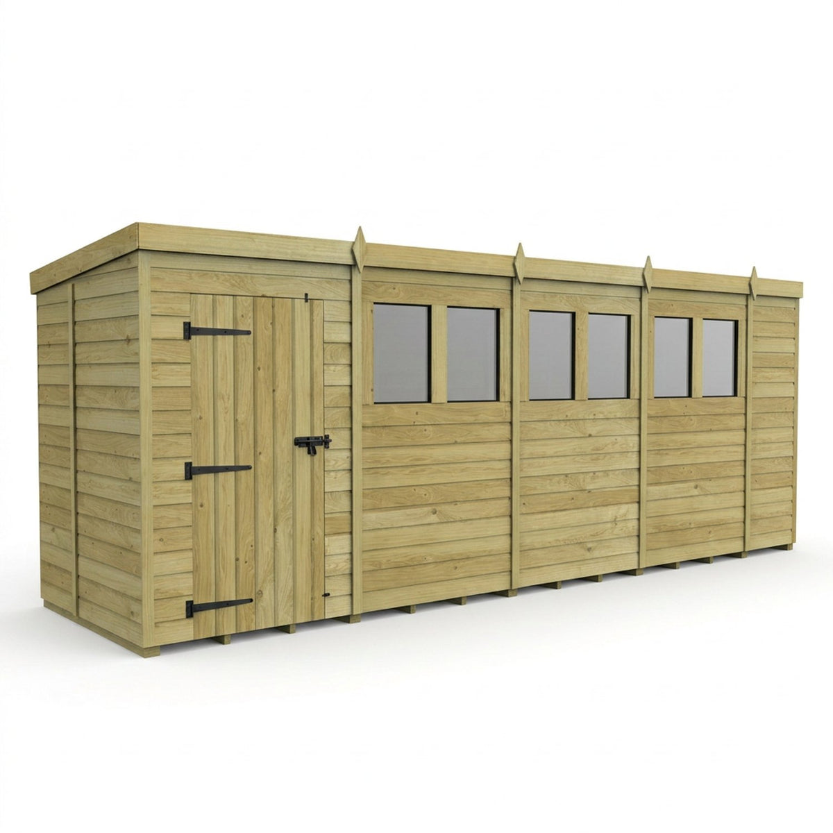 DIY Sheds – Pent Shed – Single Door – view 118