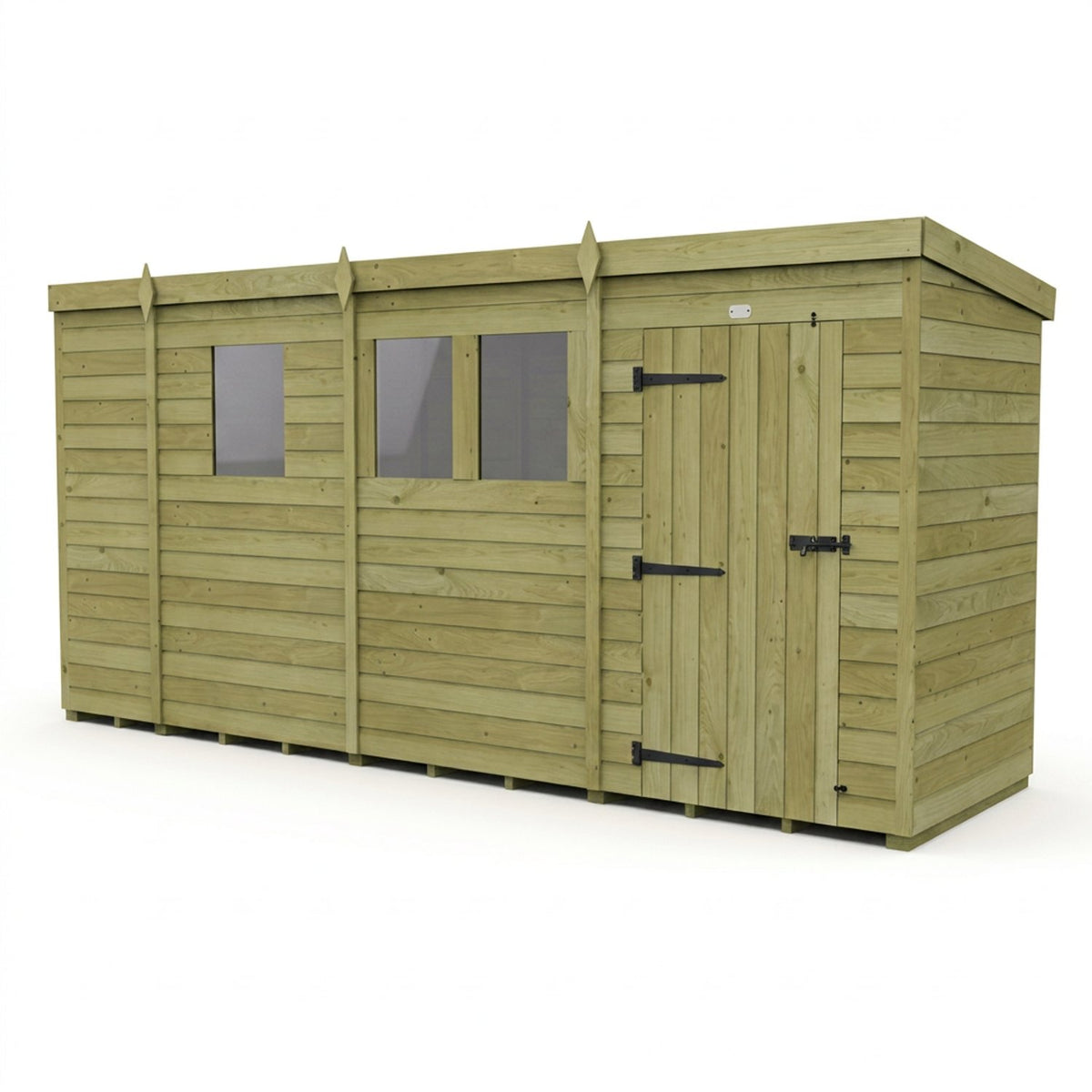 DIY Sheds – Pent Shed – Single Door – view 46