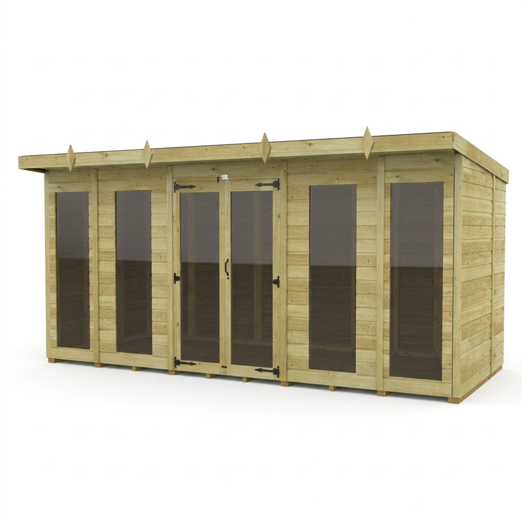 DIY Sheds – Pent Full Glass Summer House