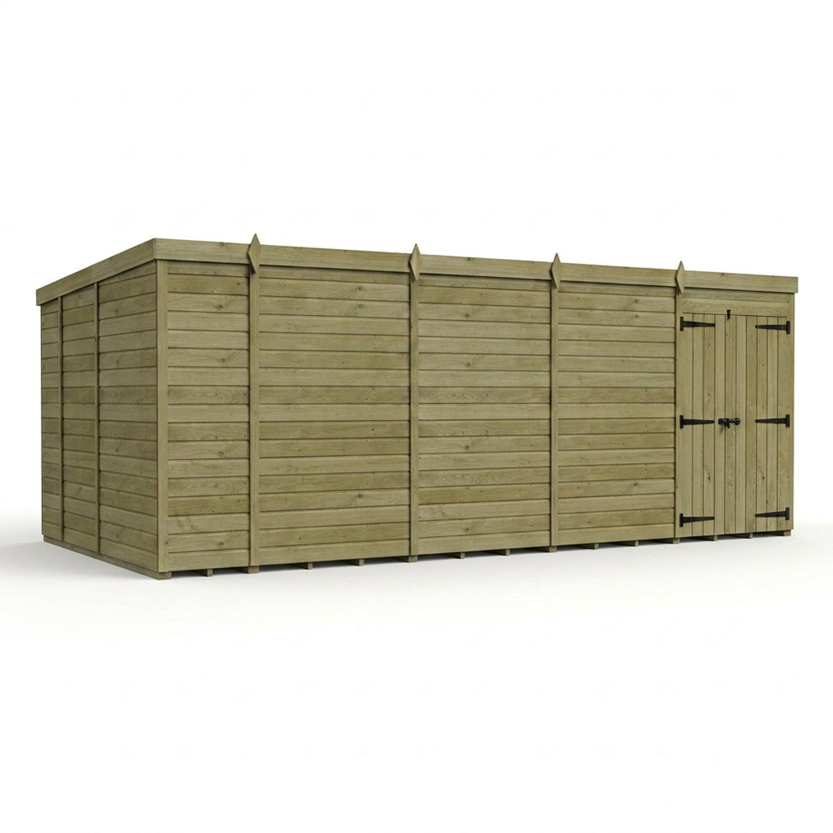 DIY Sheds – Pent Shed – Double Door – view 125