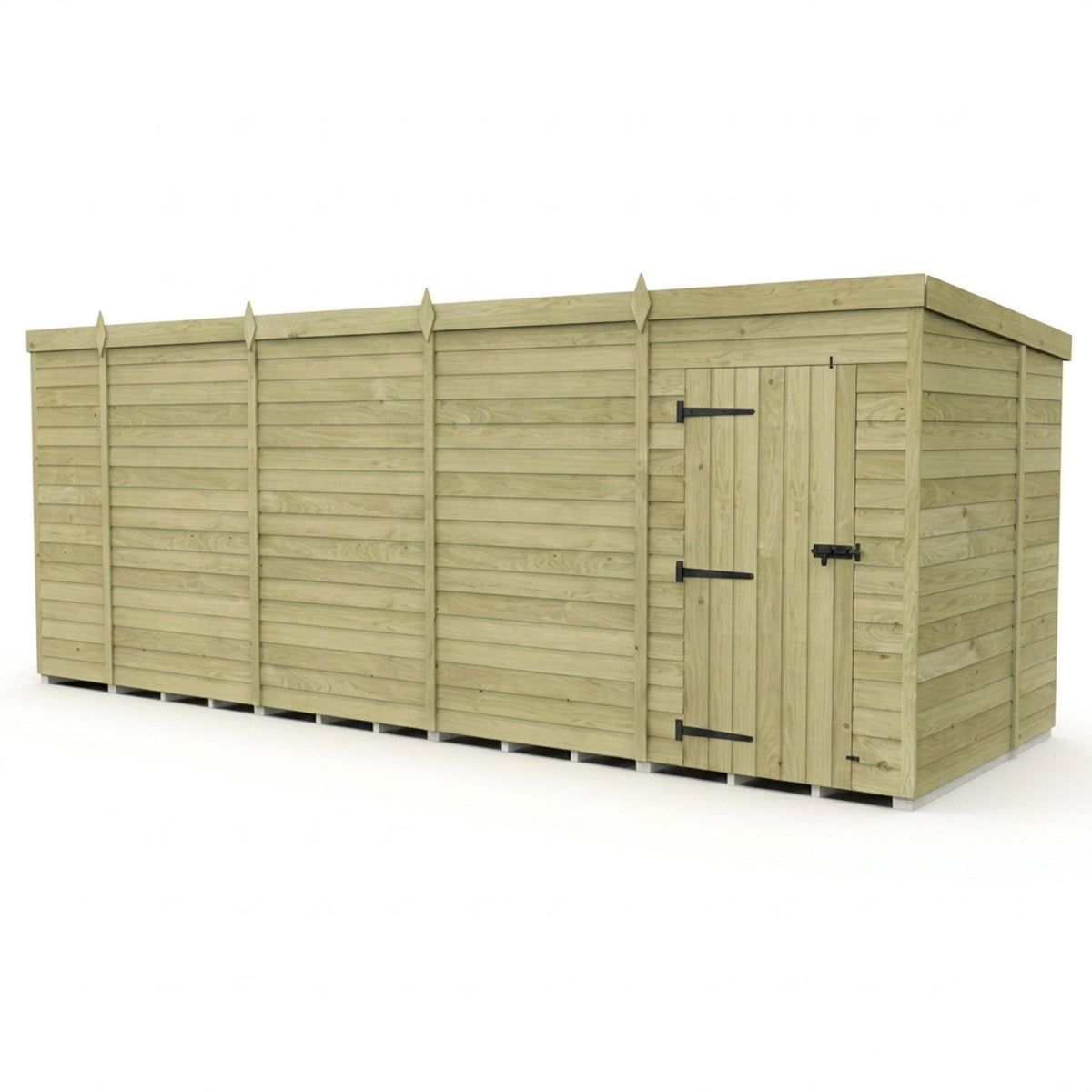 DIY Sheds – Pent Shed – Single Door – view 135