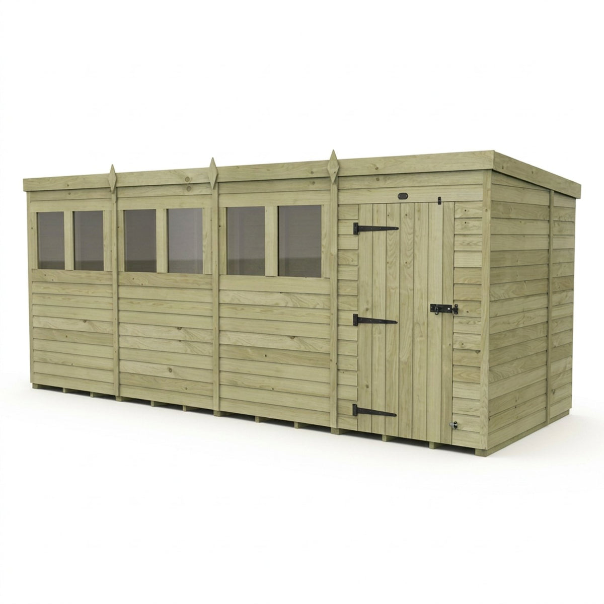 DIY Sheds – Pent Shed – Single Door – view 94