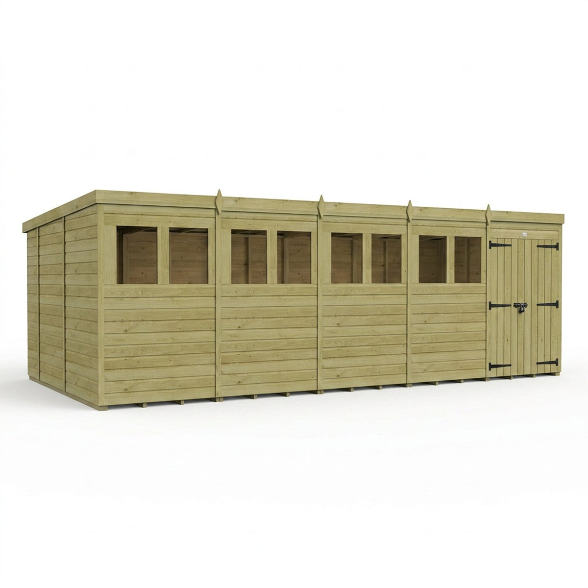 DIY Sheds – Pent Shed – Double Door – view 142