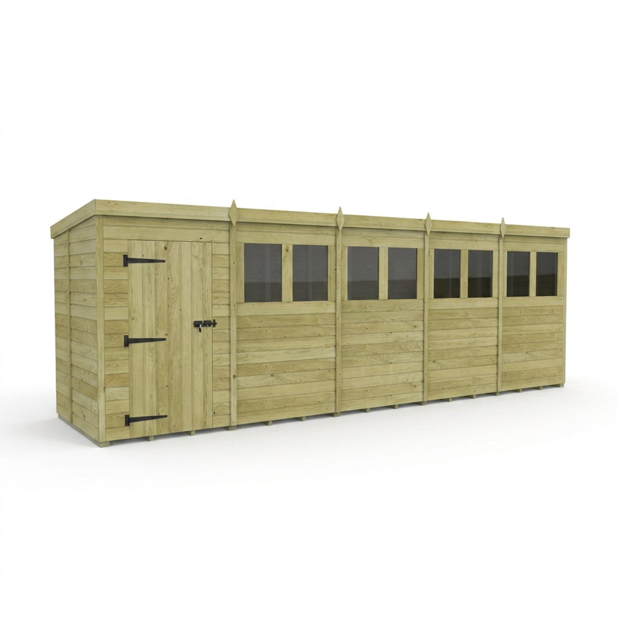 DIY Sheds – Pent Shed – Single Door – view 146