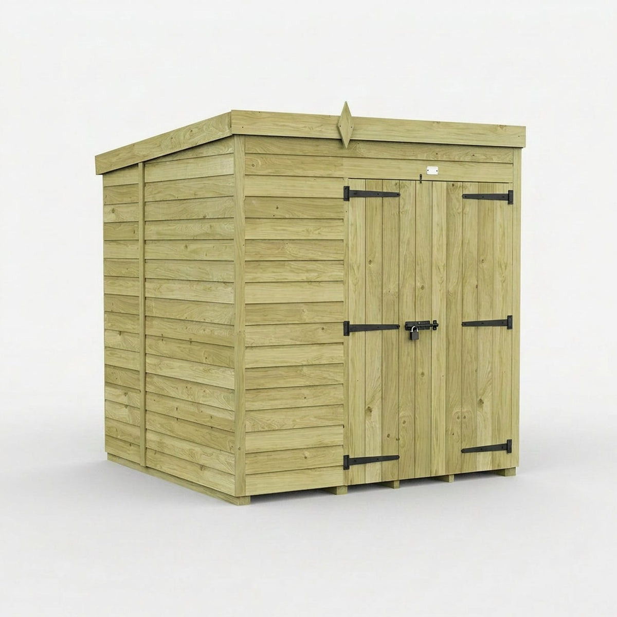 DIY Sheds – Pent Shed – Double Door – view 173