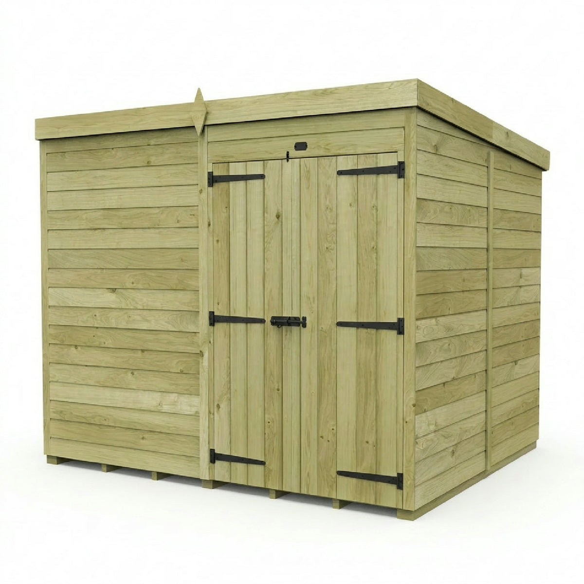 DIY Sheds – Pent Shed – Double Door – view 205