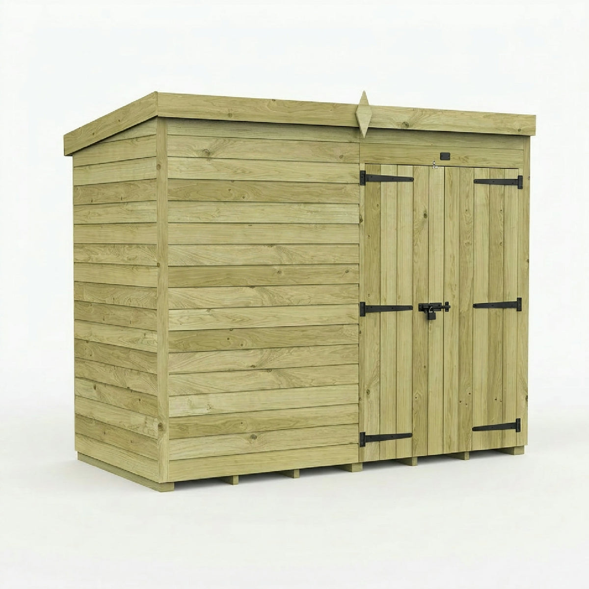 DIY Sheds – Pent Shed – Double Door – view 199