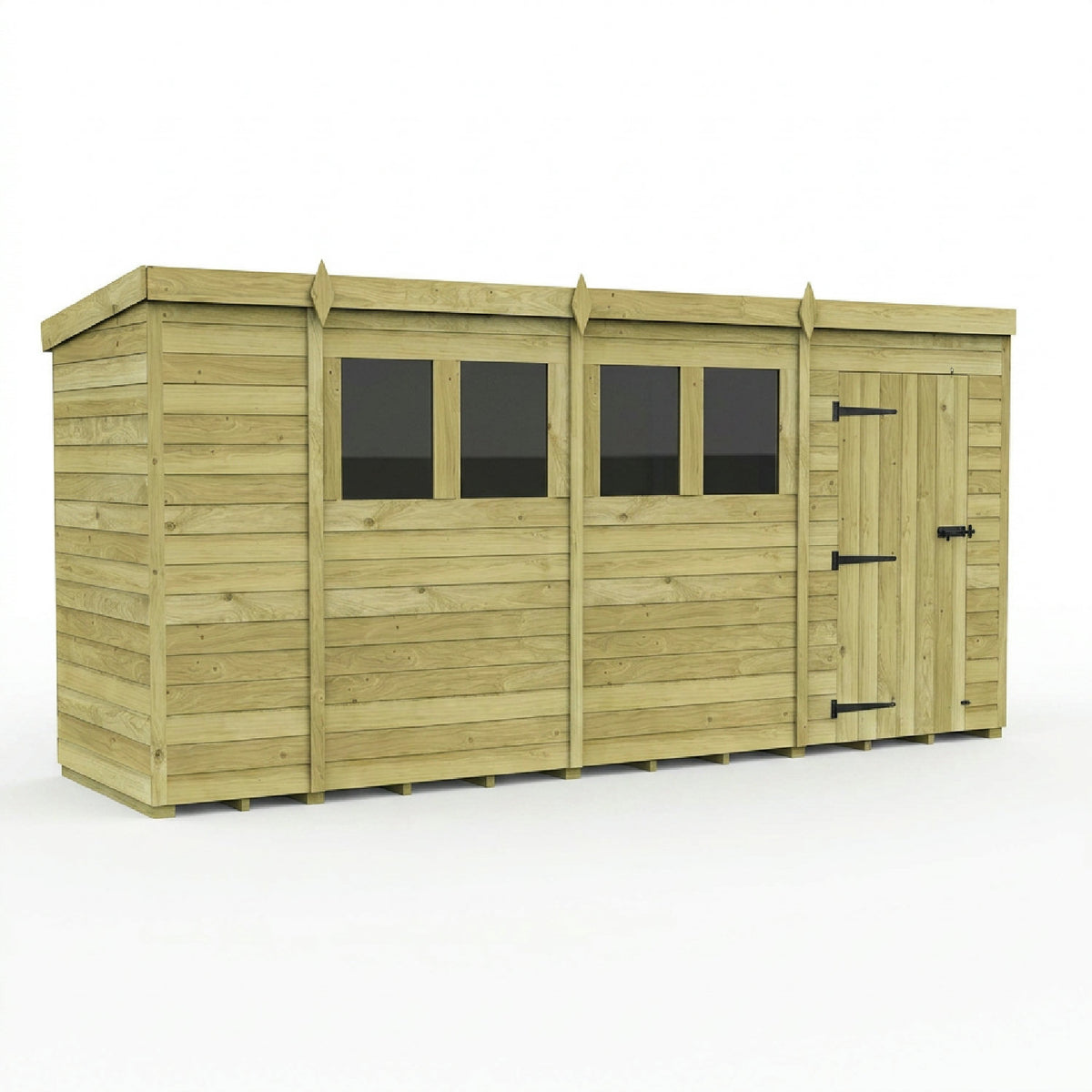 DIY Sheds – Pent Shed – Single Door – view 60