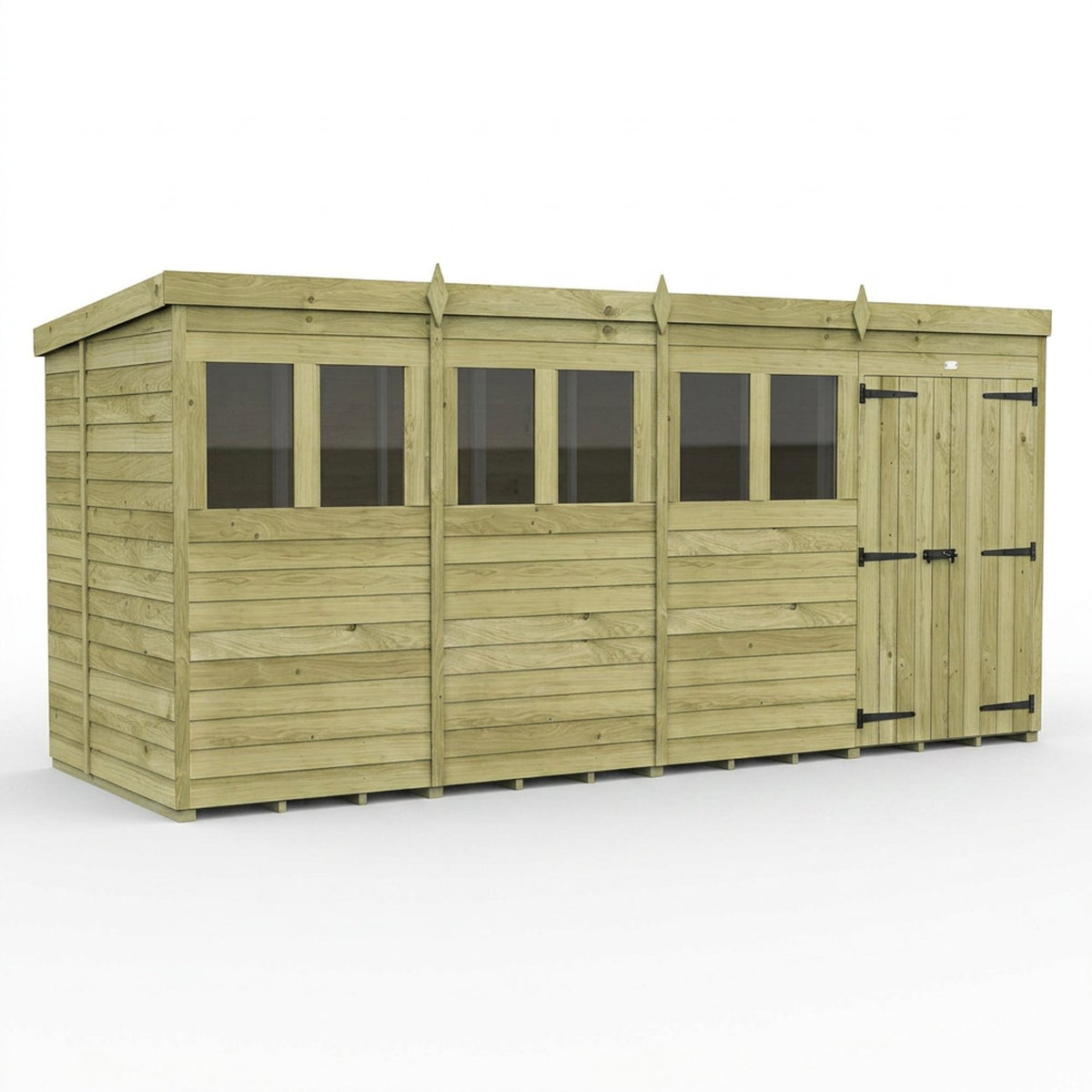 DIY Sheds – Pent Shed – Double Door – view 78